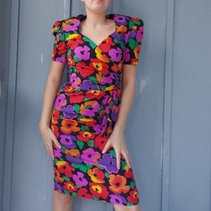 Rainbow vintage dress